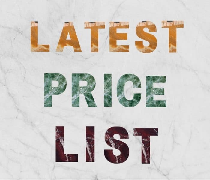 White Marble Latest Price List