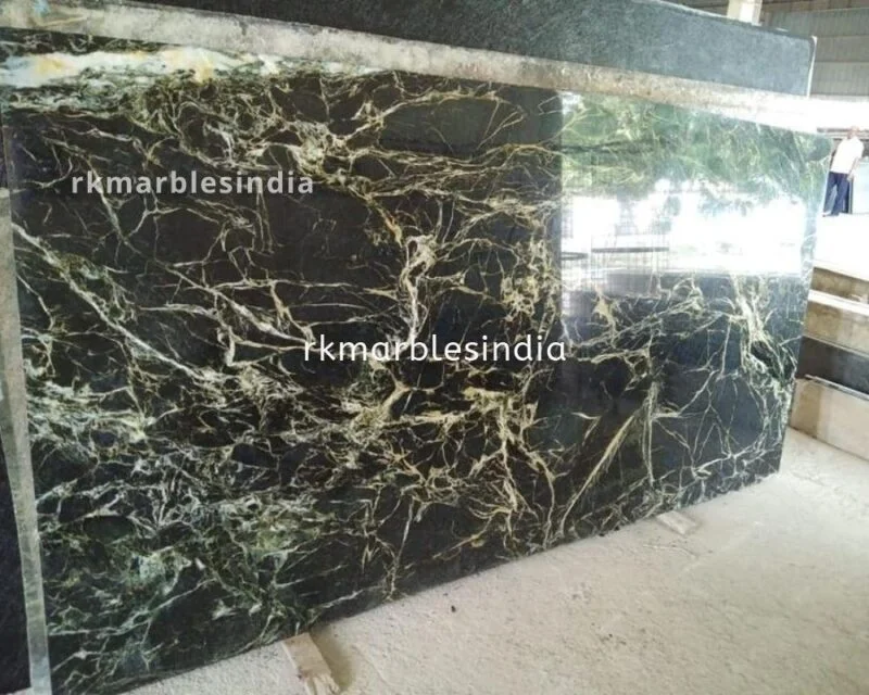 spider green marble