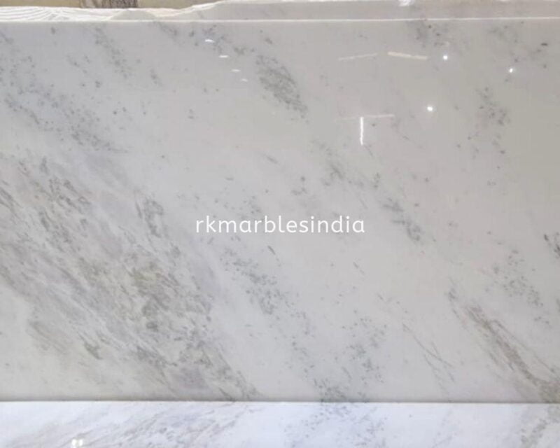 Pista white marble slabs