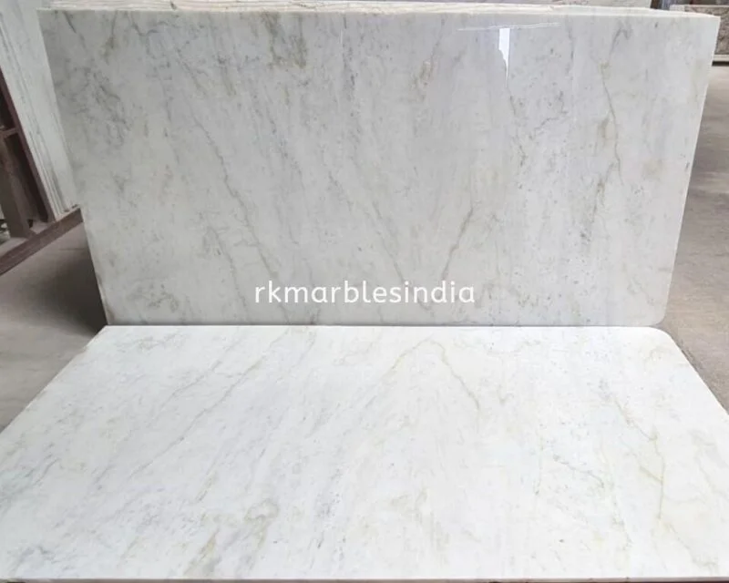 almond white marble slabs