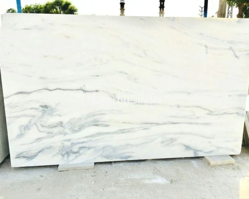 Albeta white marble slabs