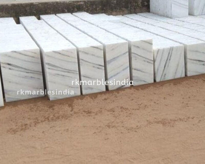 Albeta white marble tiles