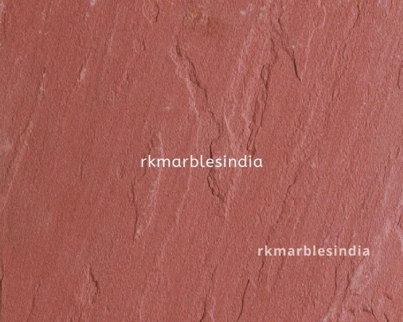 Red sandstone tiles