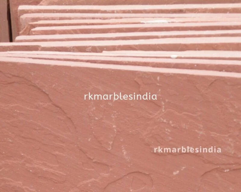 Red sandstone tiles