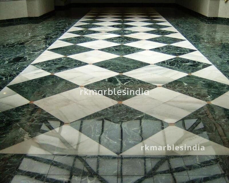 Spider green marble tile