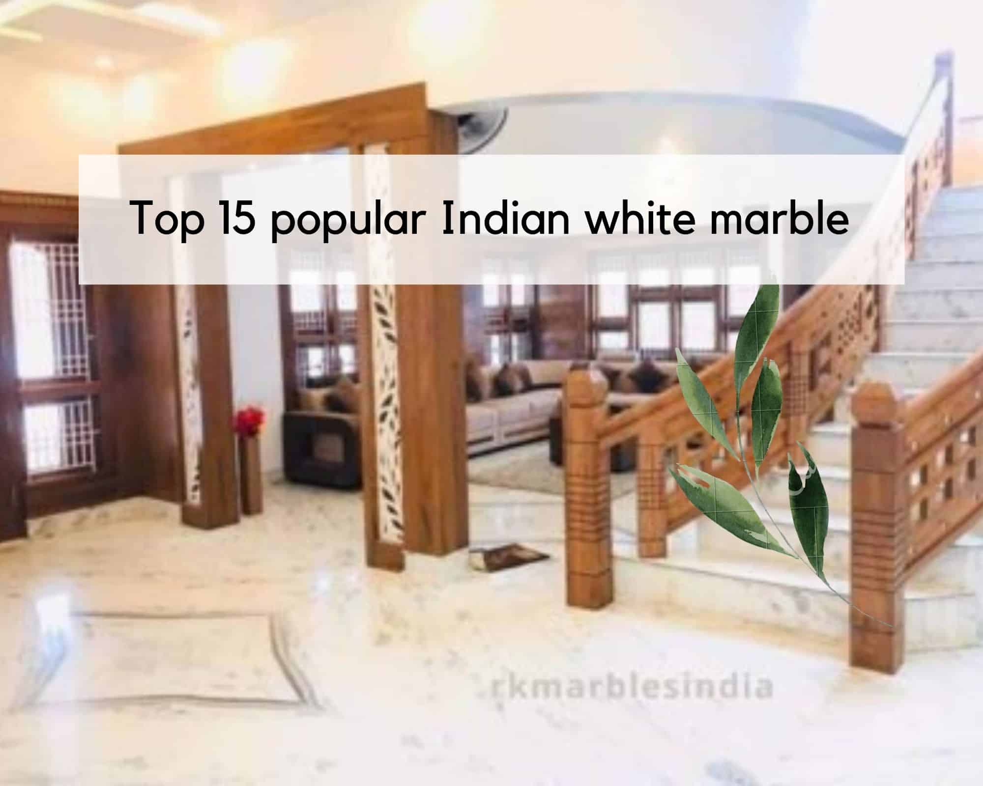 Top 15 popular Indian white marble