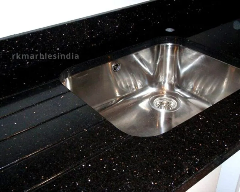 Black Galaxy White Star Granite