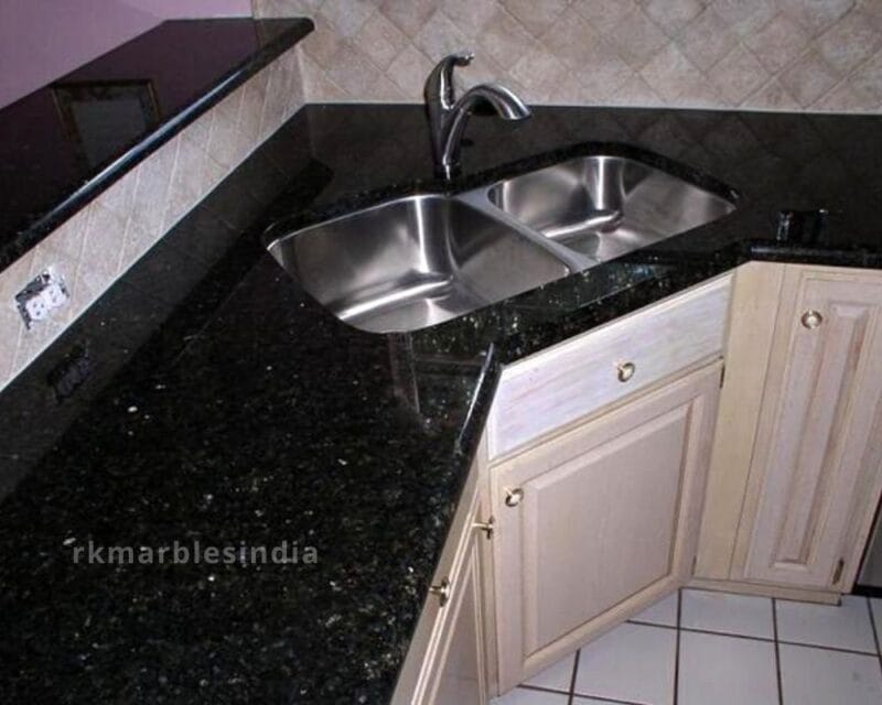 Black Galaxy White Star Granite