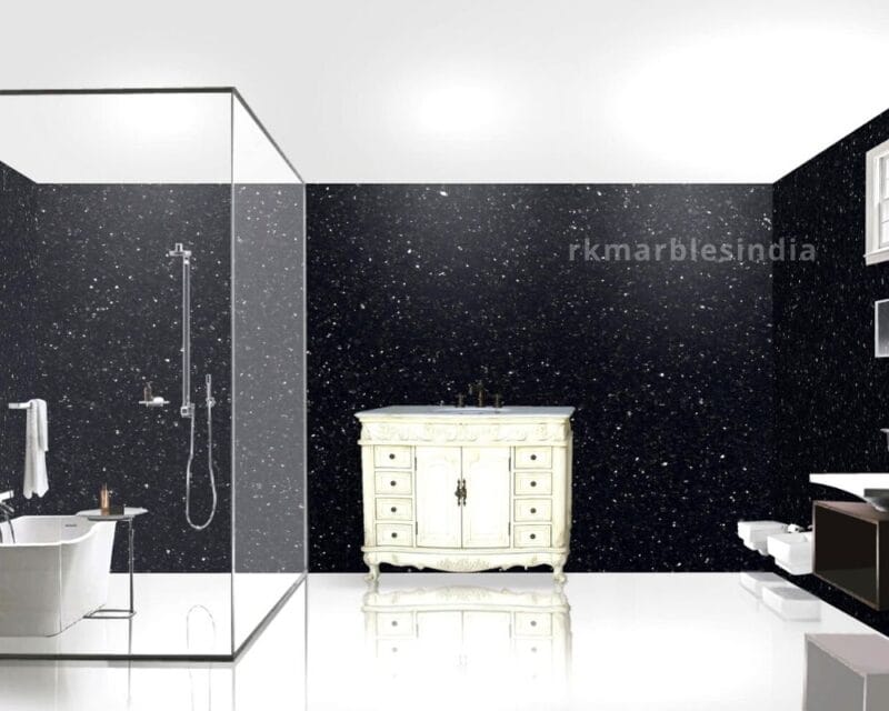 Black Galaxy White Star Granite