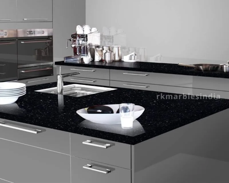 Black Galaxy White Star Granite