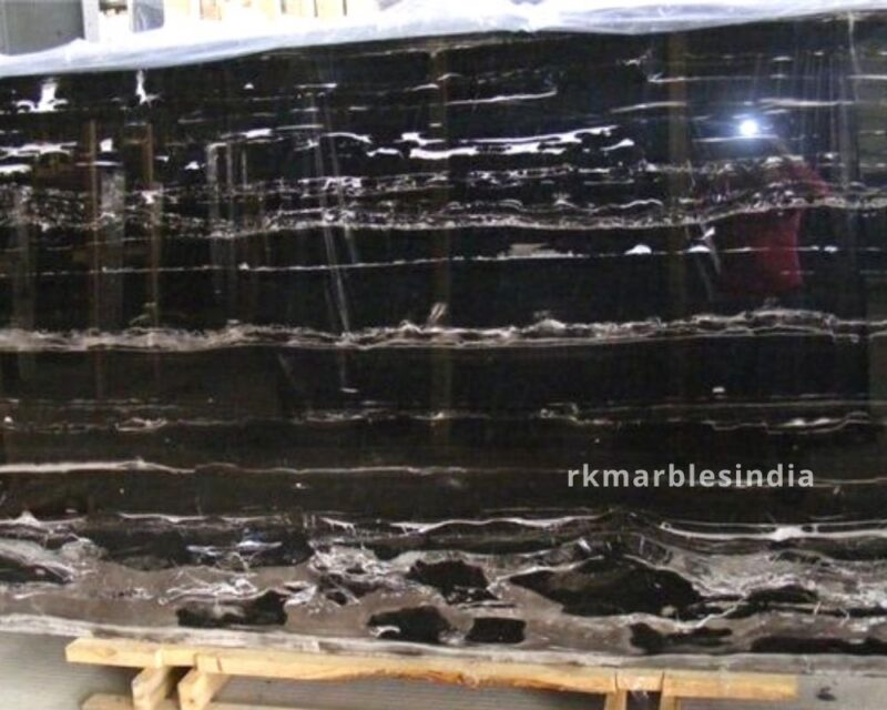 Black Portoro Waves Marble