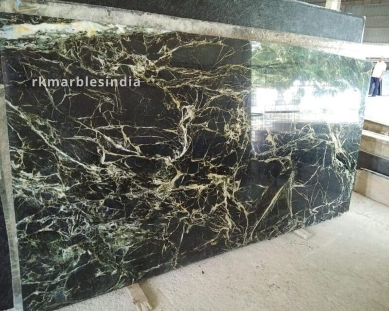 spider green marble