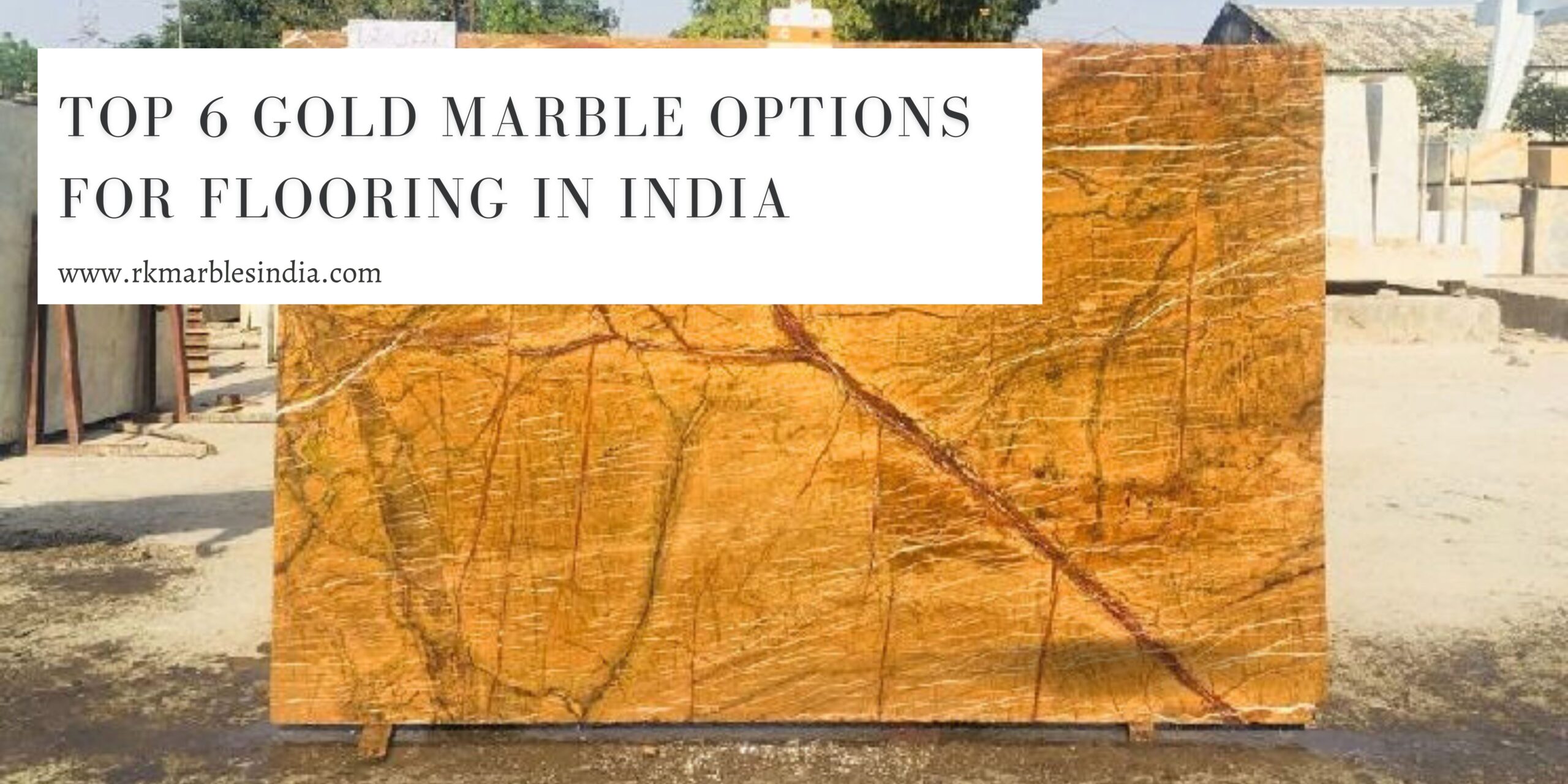 Top 6 Gold Marble Options for Flooring in India